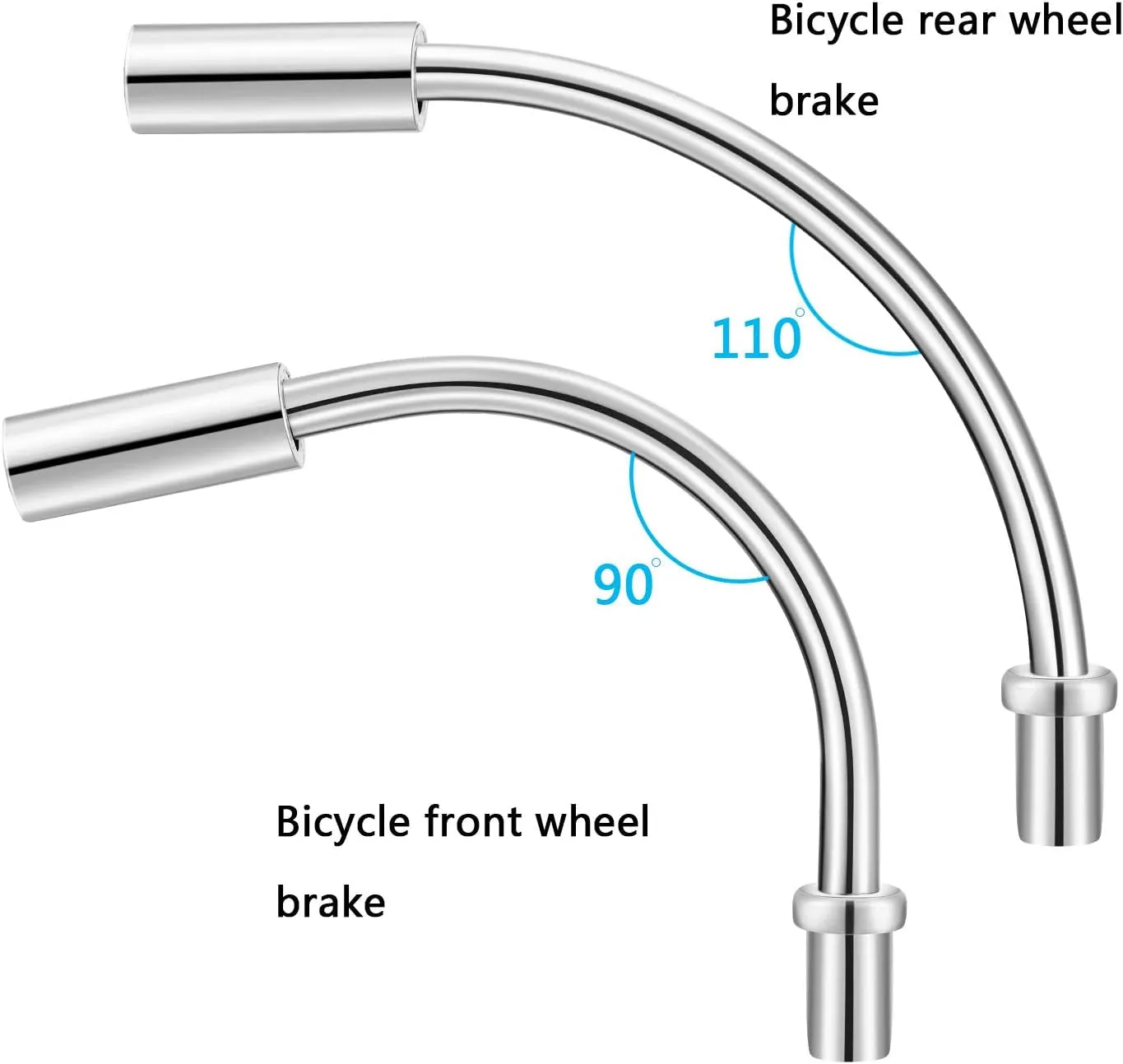 32 Pieces Bike Brake Noodle Cable Bicycle Cycling Brake Pipe with Rubber Boots for Mountain Bike Bicycle Accessories