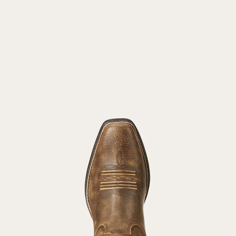 Ariat Ladies Brown Round Up Blunt Toe Western Boots