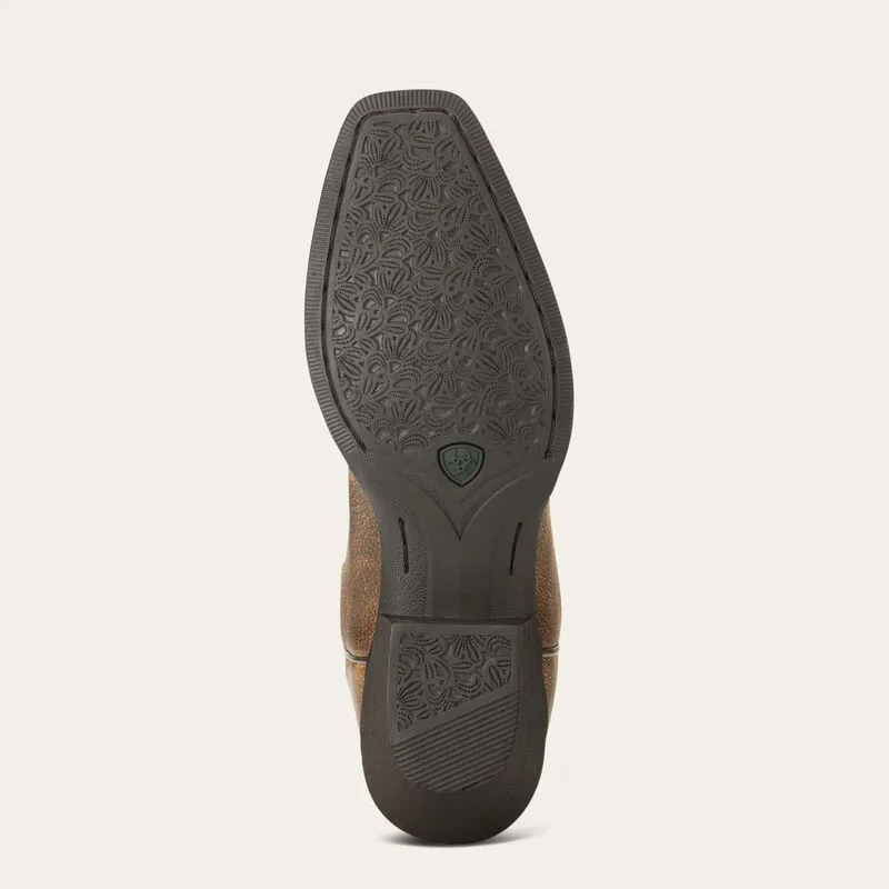Ariat Ladies Brown Round Up Blunt Toe Western Boots