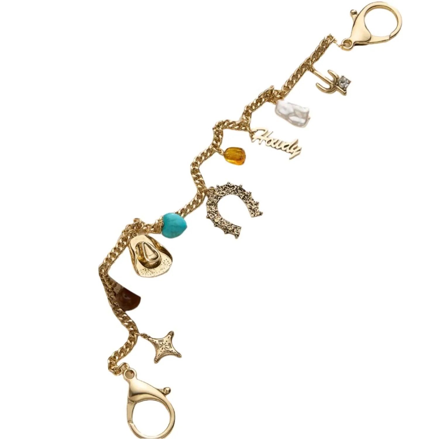 Boho Charm Gold Bag Chain