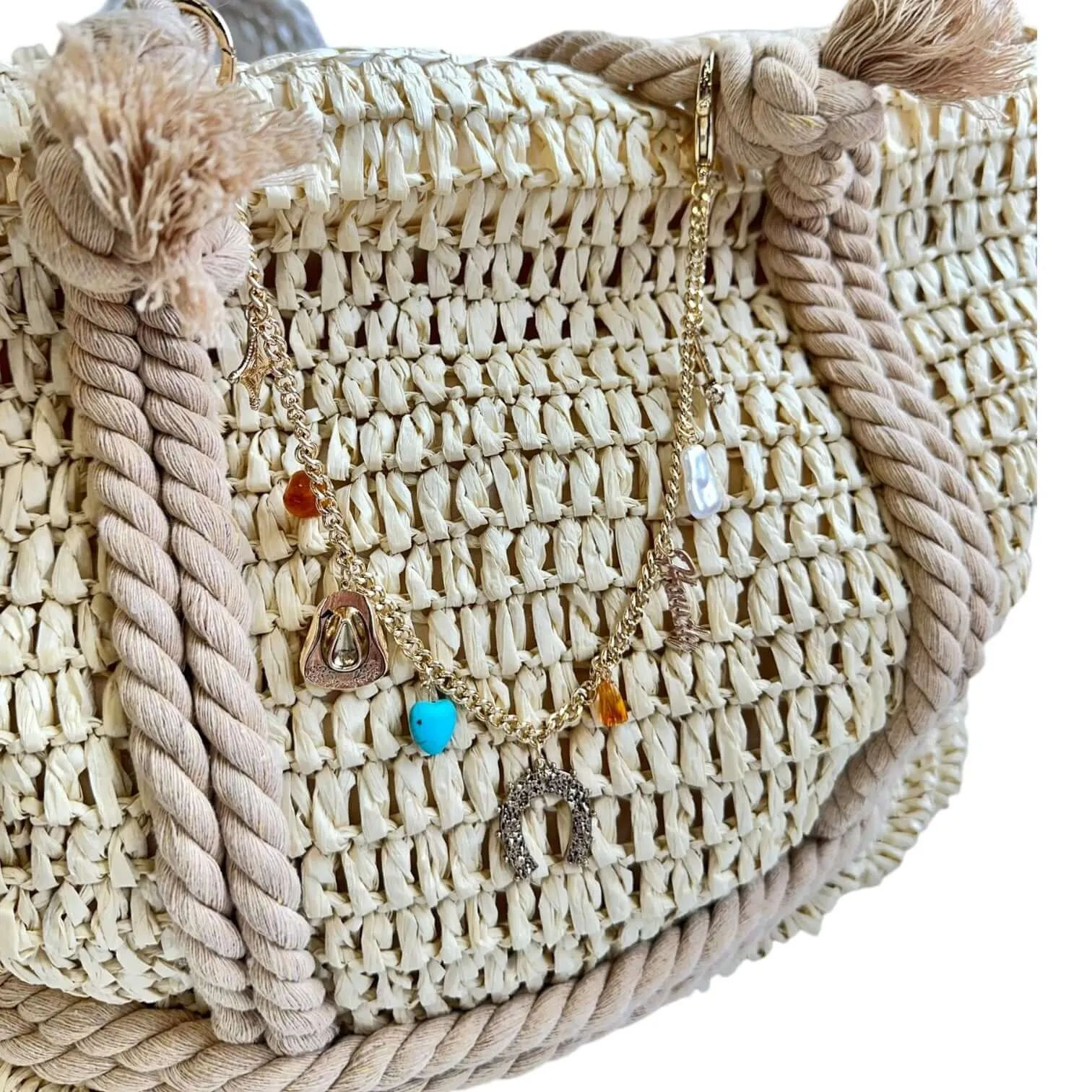 Boho Charm Gold Bag Chain