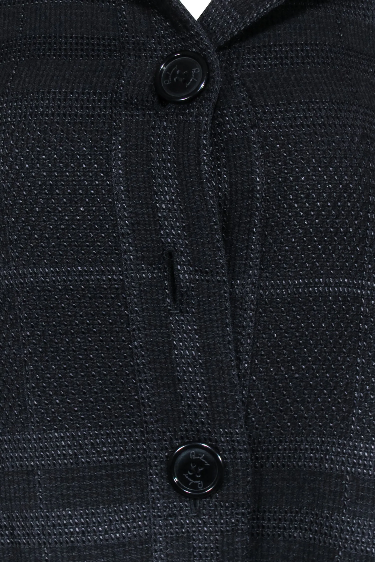 Burberry - Black Tweed Coat Sz 4