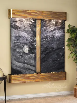 Cottonwood Falls Black Spider Marble