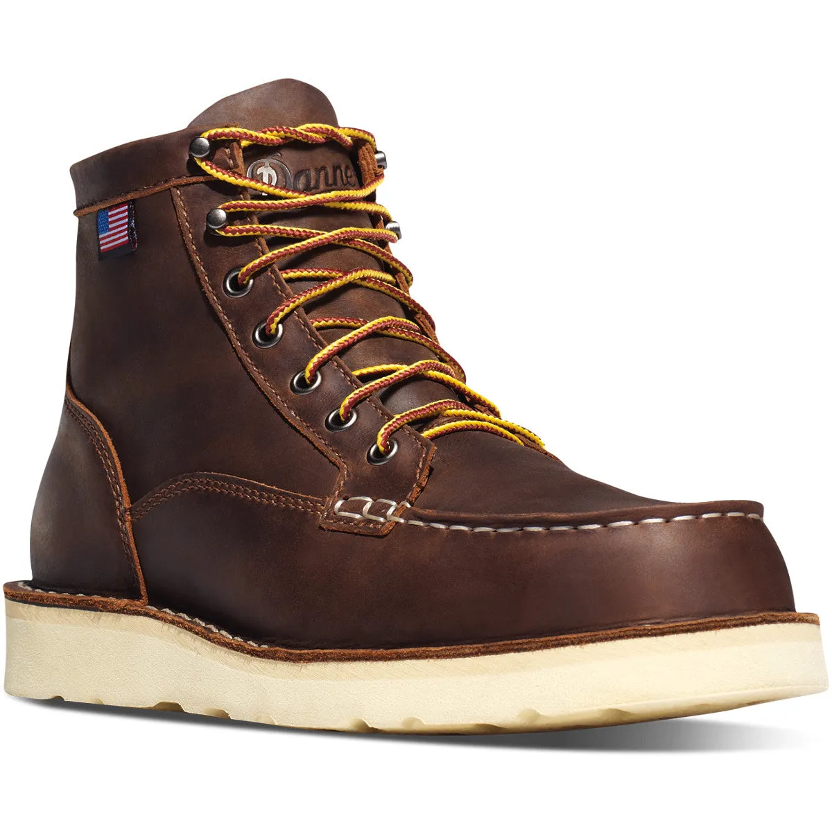 DANNER BULL RUN USA MOC TOE 6" STEEL TOE 15564