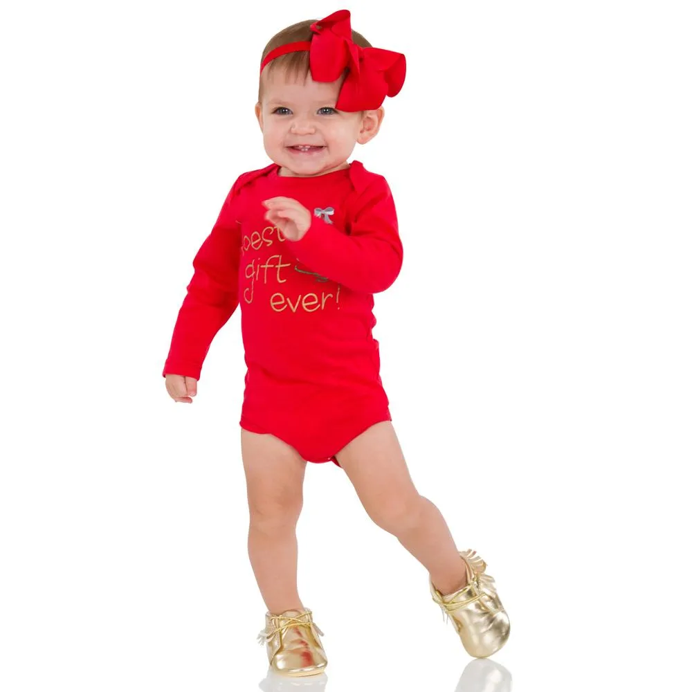 Gold Moccasins with Fringe & Laces | Baby Sizes 2 3 4 5