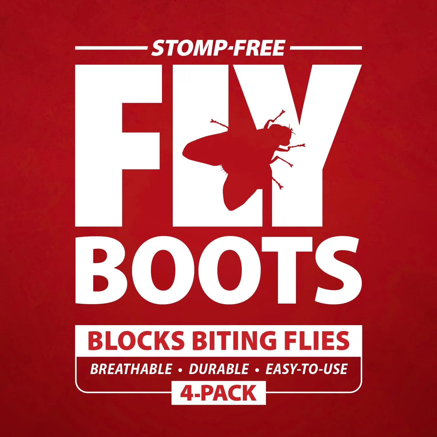 Jeffers Romper Stomper "Stomp-Free" Fly Boots, 4 pk