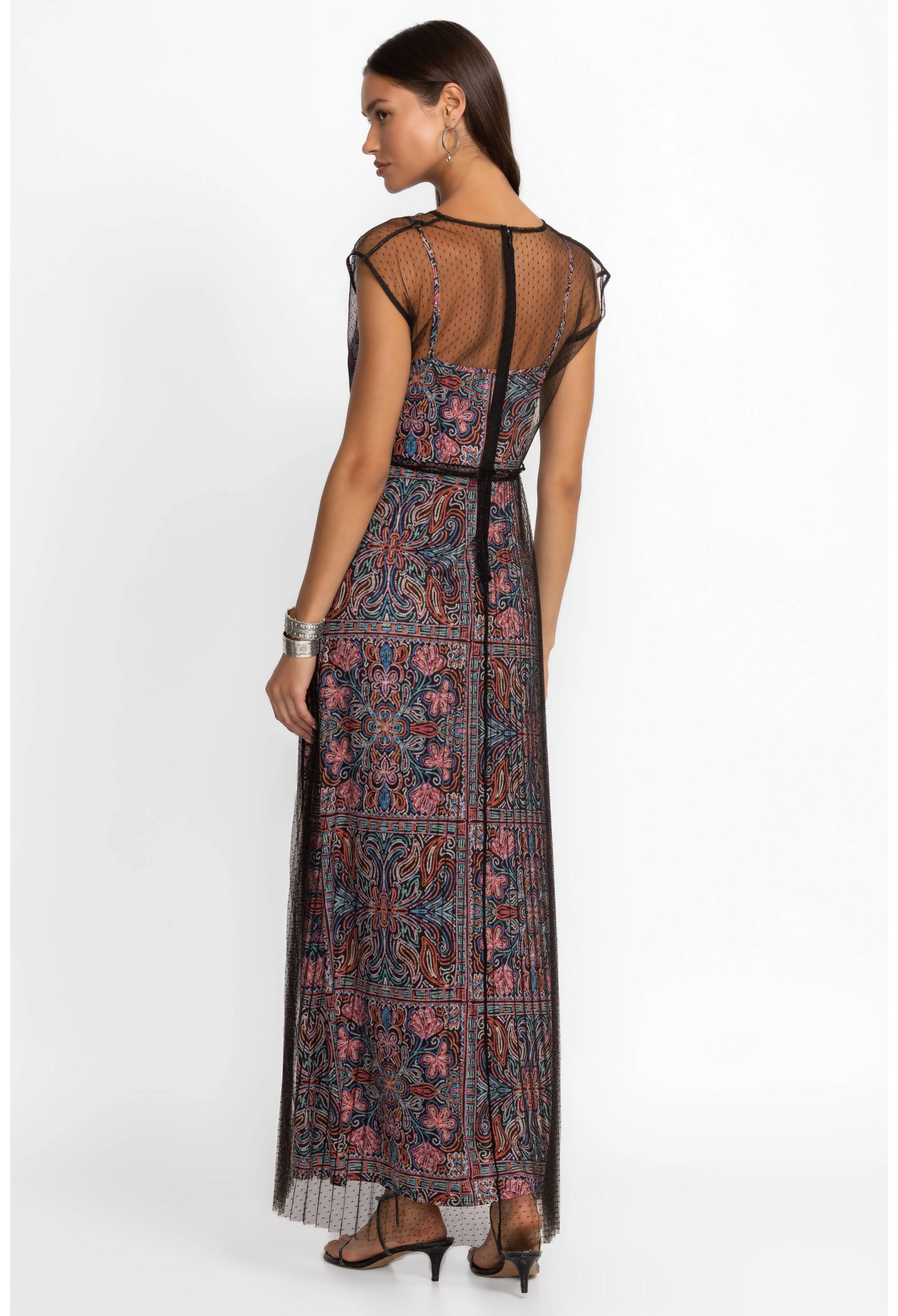 Justina Pleated Maxi Dress