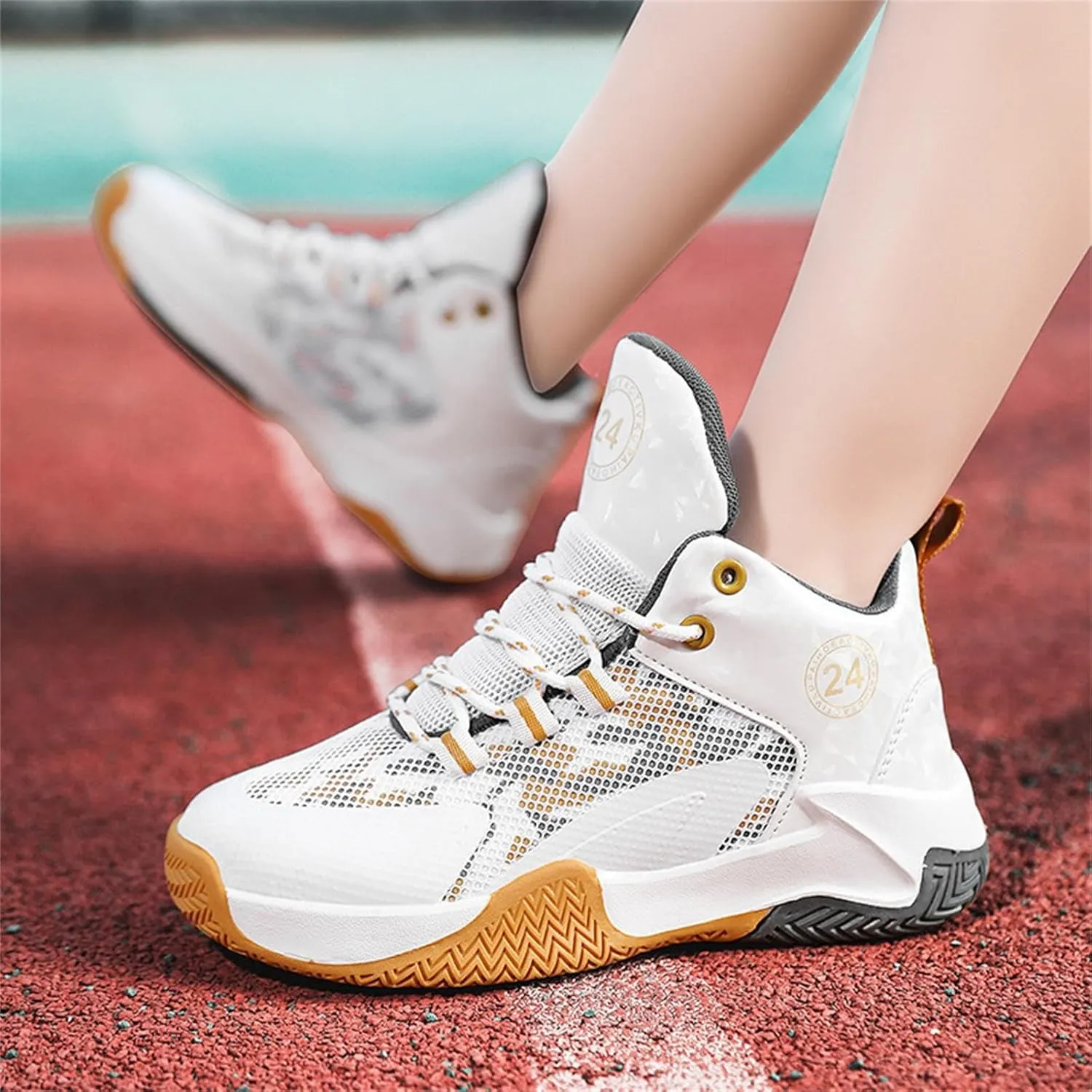 Kids High Top Running Sneakers for Girls Boys High Top Ankle Lightweight Athletic Breathable Casual Comfort Shoes