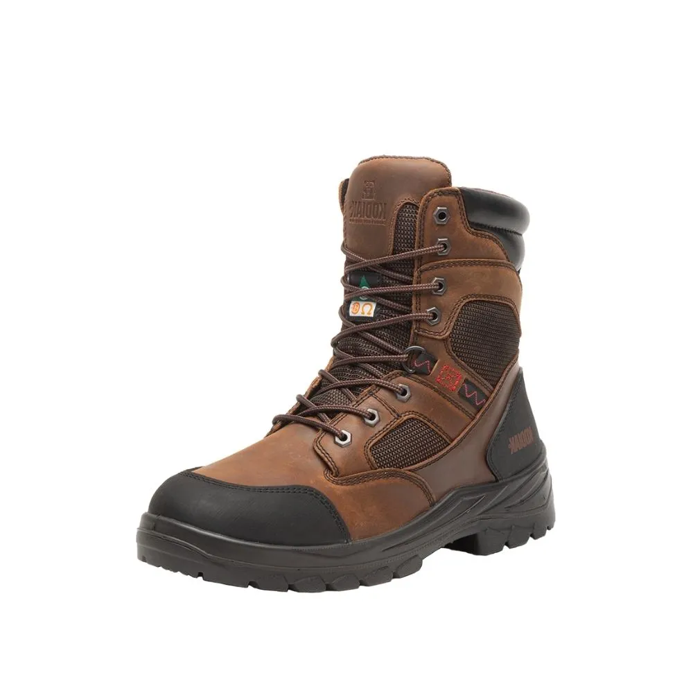 Kodiak Mount Slaggard Men's 8" Steel Toe Work Boot KD0A4NLVBRN