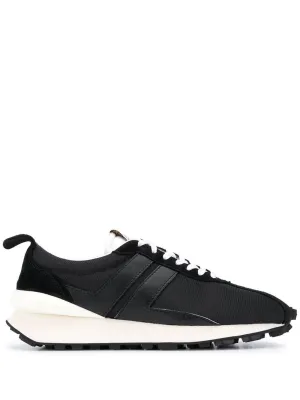 LANVIN Nylon Bumpr Sneakers Black