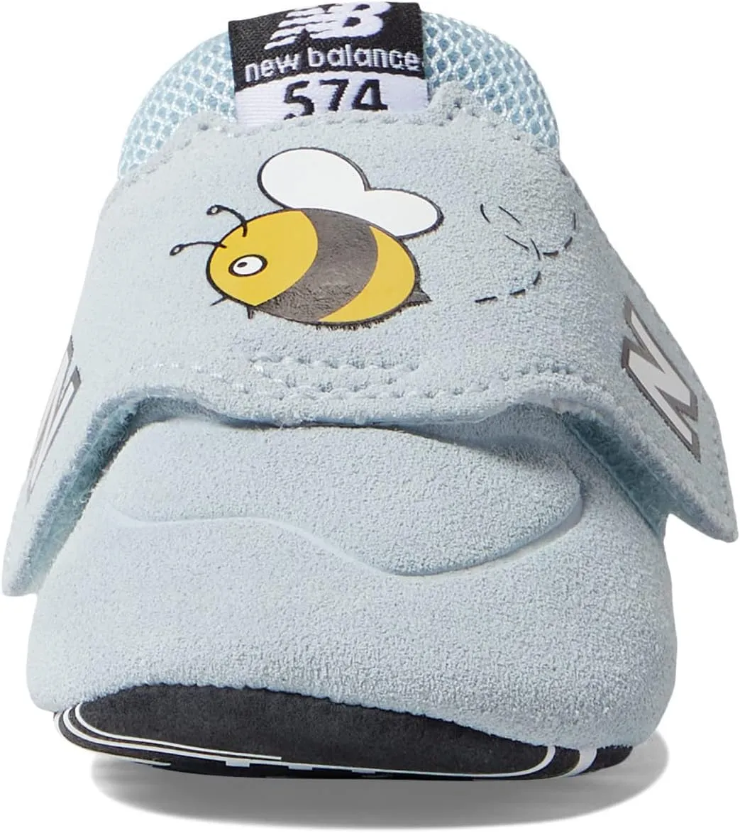 New Balance Unisex-Baby 574 V1 Crib Hook & Loop Sneaker