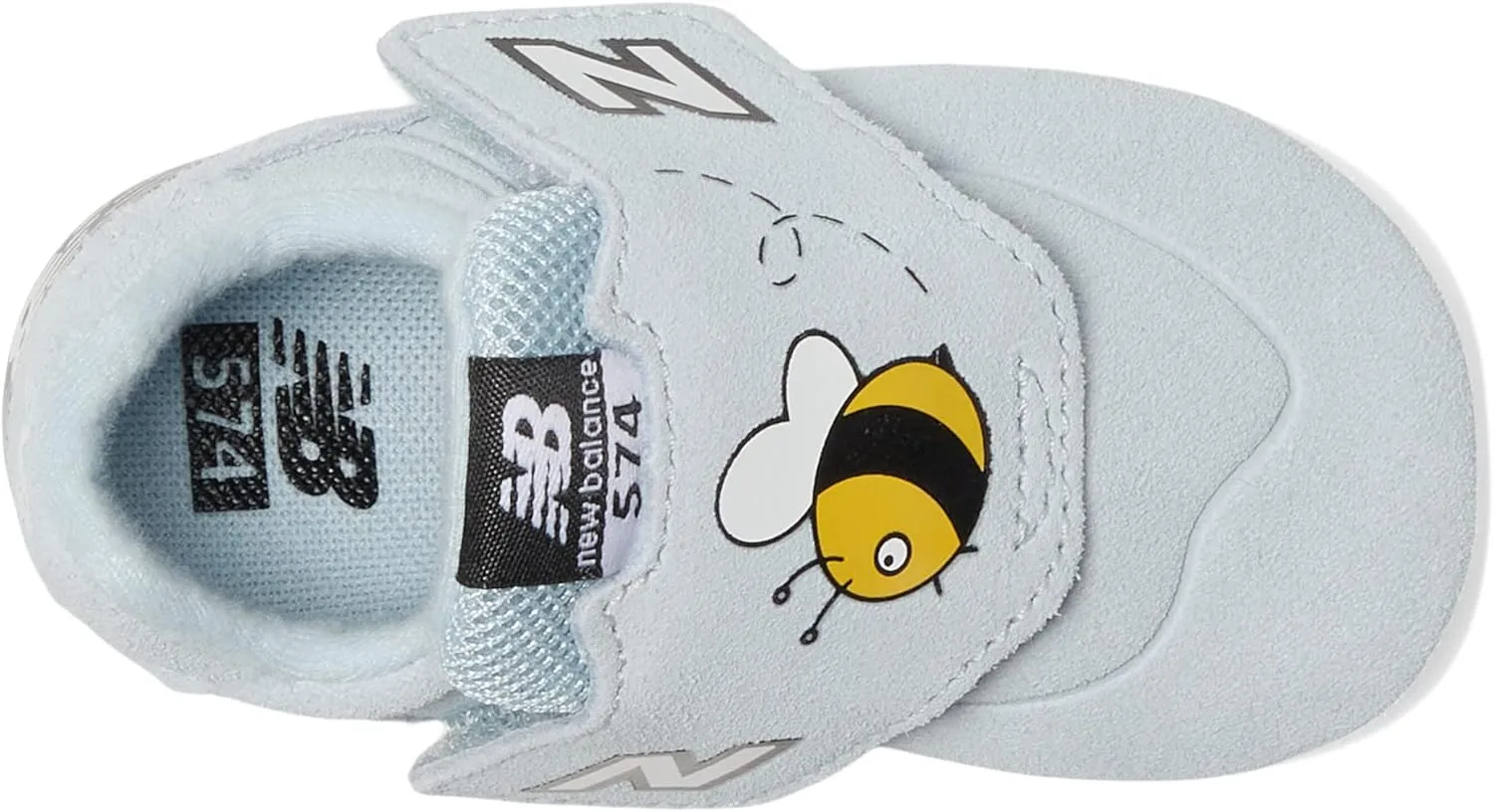 New Balance Unisex-Baby 574 V1 Crib Hook & Loop Sneaker