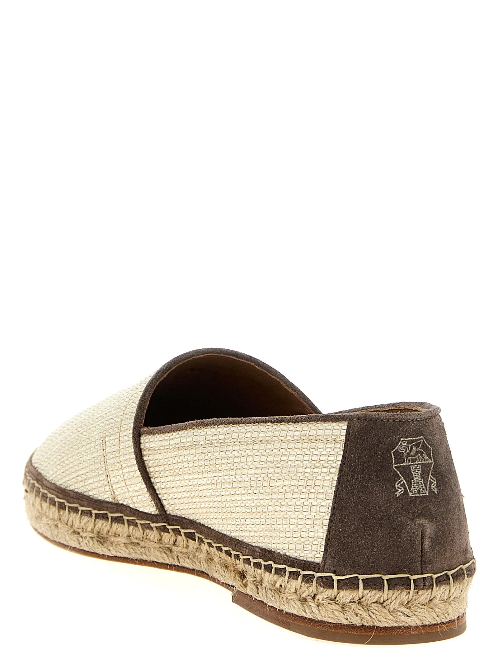 Raffia Espadrilles Flat Shoes Beige