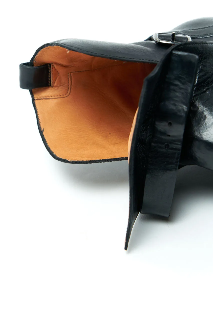 Silvano Sassetti Jodhpur Boots Oil Bread Nero