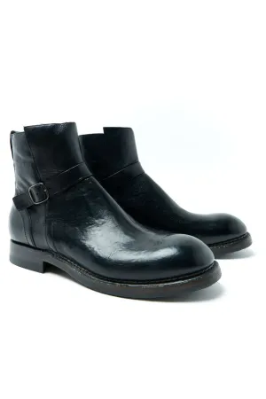 Silvano Sassetti Jodhpur Boots Oil Bread Nero