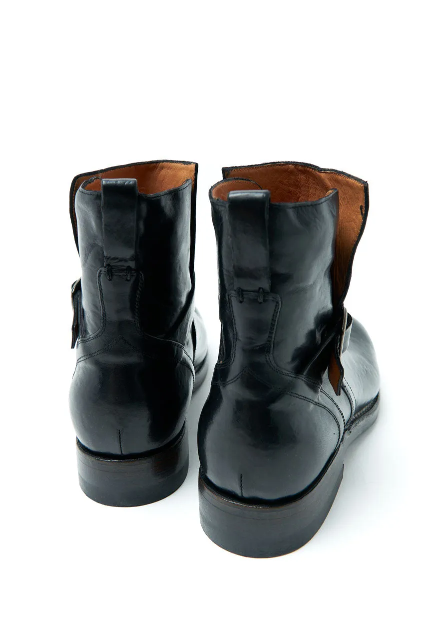 Silvano Sassetti Jodhpur Boots Oil Bread Nero