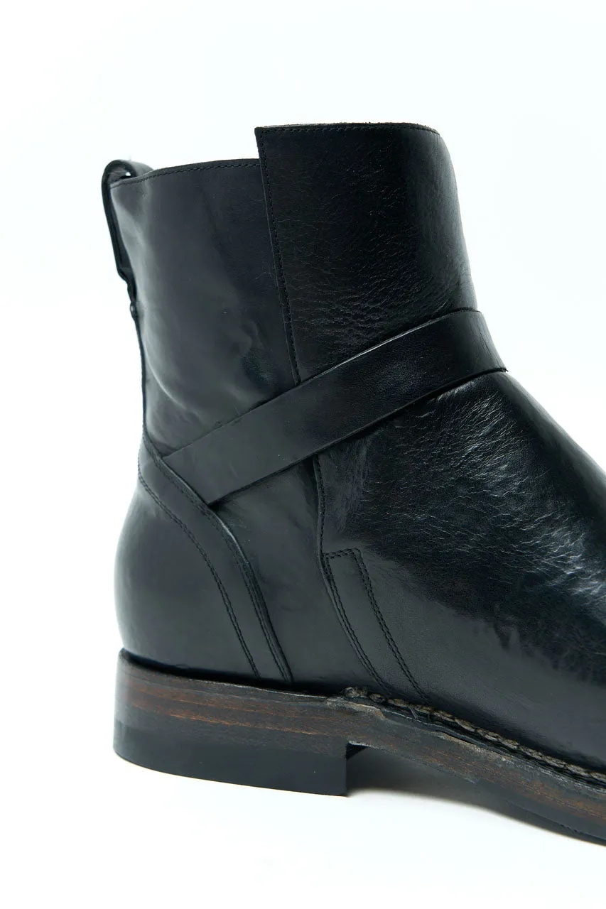 Silvano Sassetti Jodhpur Boots Oil Bread Nero