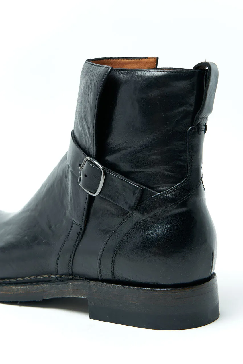 Silvano Sassetti Jodhpur Boots Oil Bread Nero