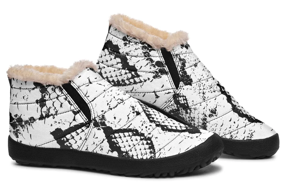 Snake Skin Winter Slippers