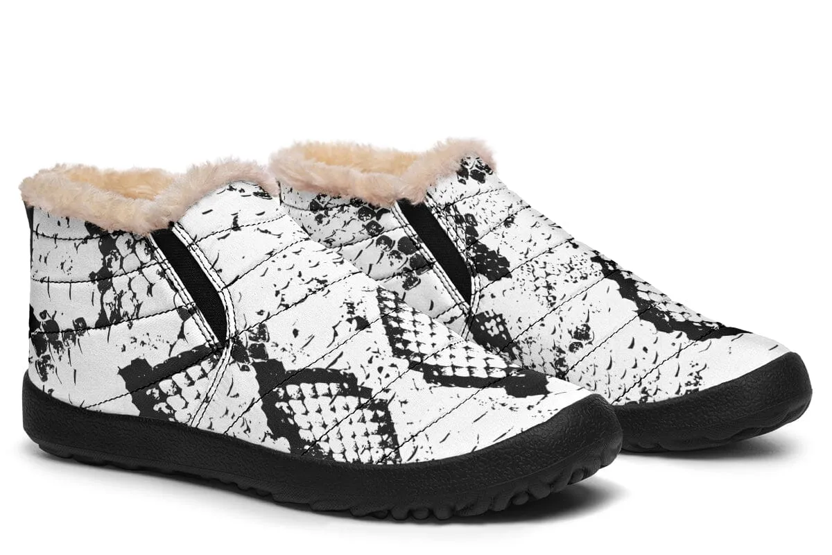 Snake Skin Winter Slippers