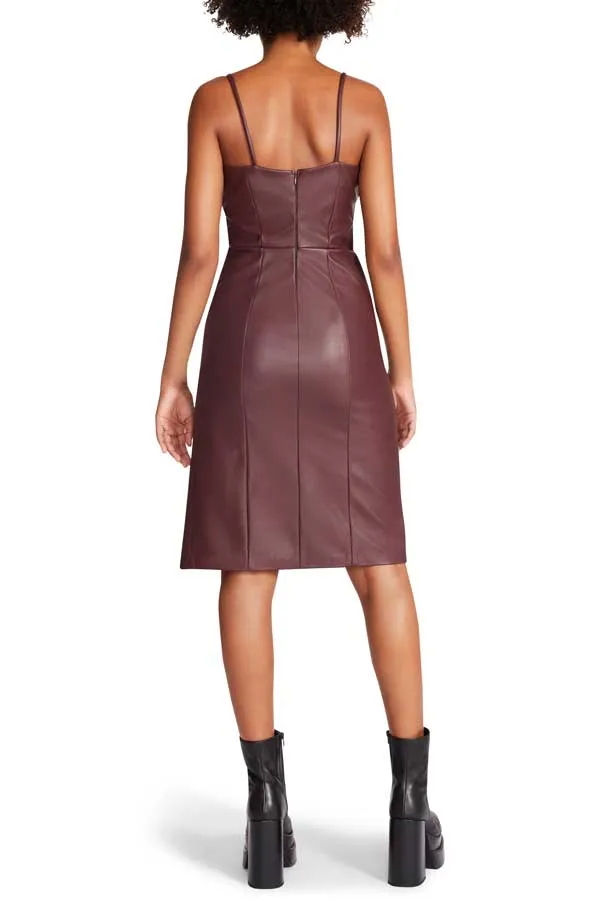 Steve Madden Giselle Faux Leather Sheath Dress