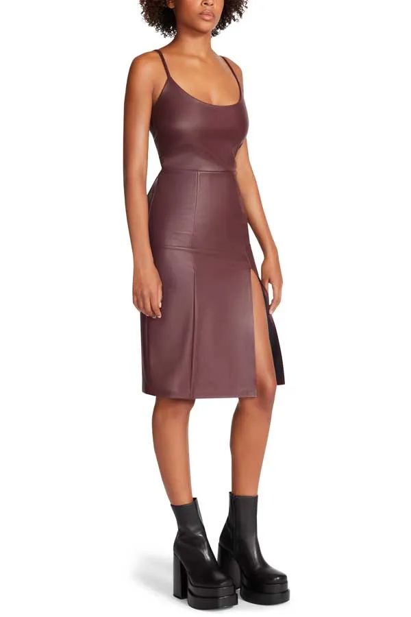Steve Madden Giselle Faux Leather Sheath Dress