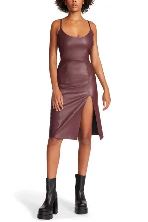 Steve Madden Giselle Faux Leather Sheath Dress
