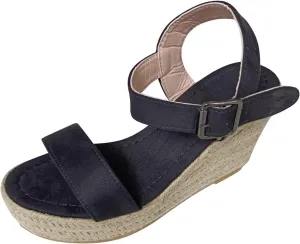 Summer Sandals for Women Open Toe Ankle Strap Wedge Espadrilles Comfortable Platform Sandals Party Dress Shoes