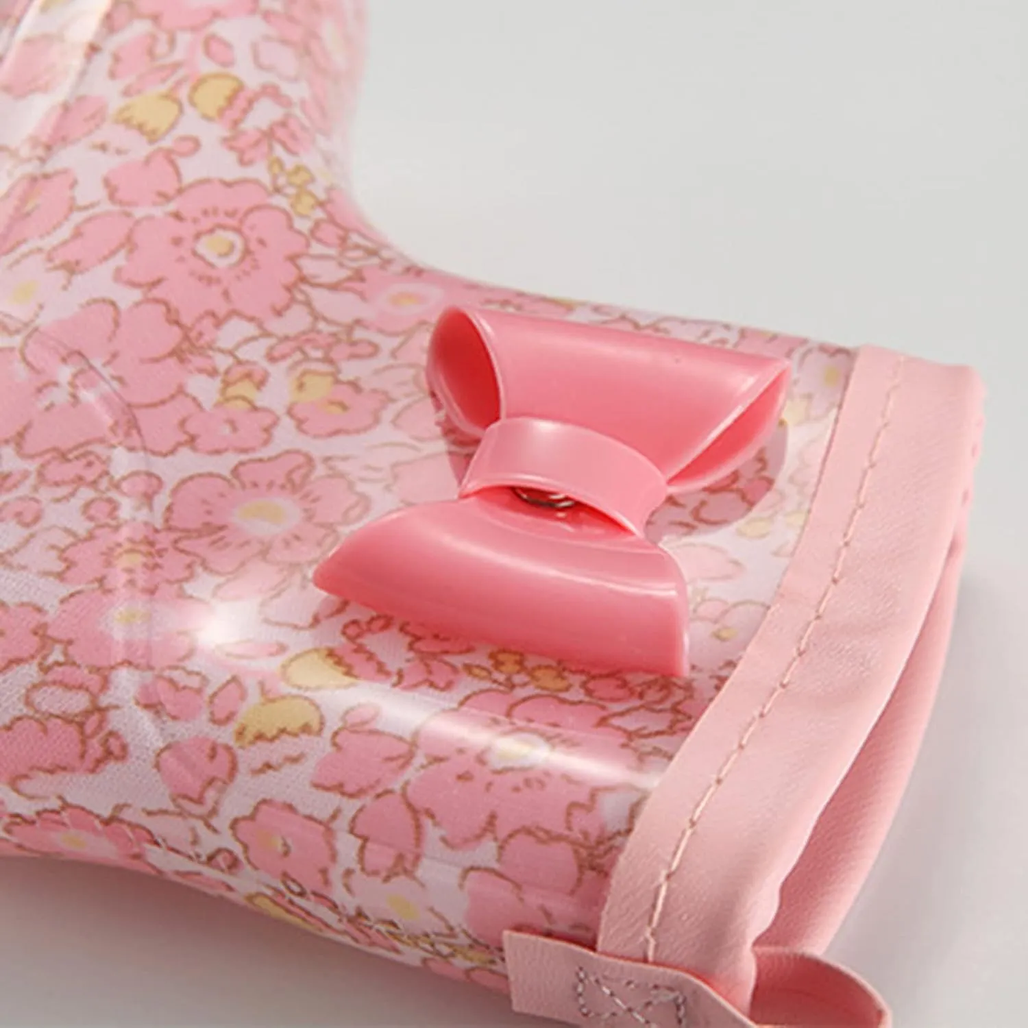 Toddler Kids PVC Rain Boots Boys Girls Cartoon Prints Non Slip Outdoor Shoes Wear-esistant Hiking Boots