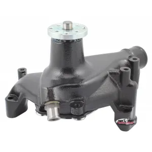 Tuff Stuff Mechanical Water Pump - Supercool - High Volume - Long Design - Aluminum - Black Powder Coat - Small Block Chevy