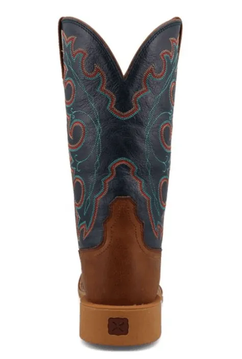 Twisted X Women's Tech X Roasted Pecan & Navy Blue 11" Western Cowgirl Boot WXTR004