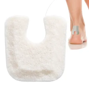 U Shaped Felt Callus Pads - Adhesive Foot Pads That Protect Calluses from Rubbing On Shoes - Skived 1/4"